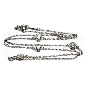 Platinum Peretti By The Yard 5 Station Necklace